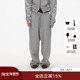 ECHOADE轻松时髦 卫裤 宽松阔腿直筒版 型加绒松紧腰运动长裤