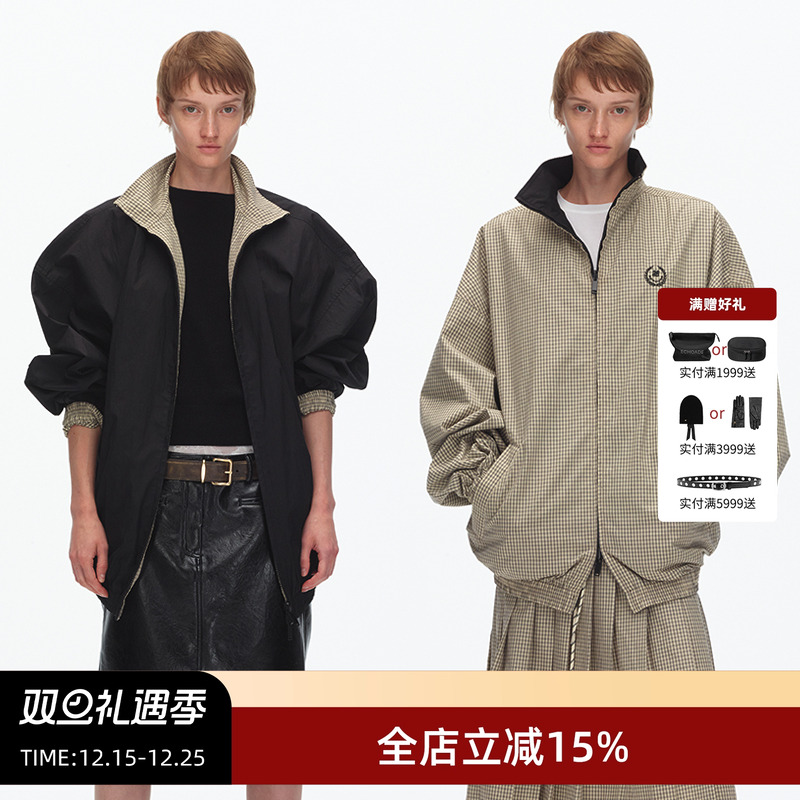 ECHOADE两面穿立领运动夹克