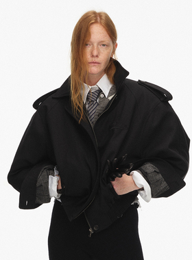 ECHOADE极简延续 懒精致宽松阔肩版型飞行员夹克外套