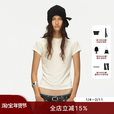 ECHOADE圆领修身显瘦T恤