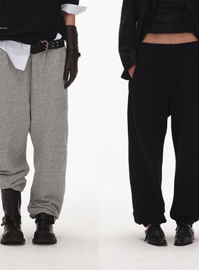 ECHOADE松弛有型 经典宽松版型慵懒时髦感束口运动卫裤