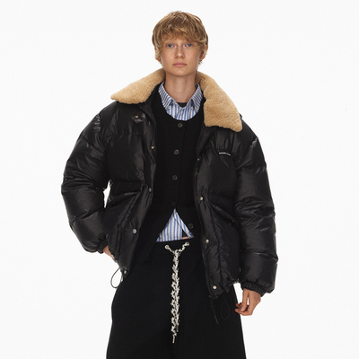 ECHOADE可脱卸毛领宽松羽绒服