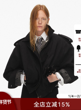 ECHOADE极简延续 懒精致宽松阔肩版型飞行员夹克外套