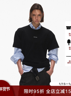 ECHOADE长期主义 可机洗羊毛柔软舒适 圆领短袖打底衫T恤