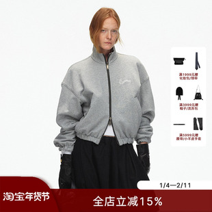 ECHOADE松弛廓形 双面可穿短款加厚卫衣外套