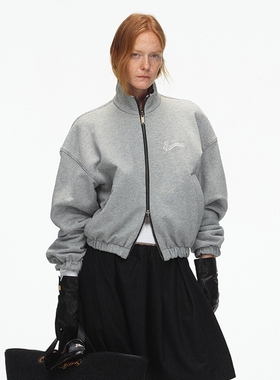 ECHOADE松弛廓形 双面可穿短款加厚卫衣外套