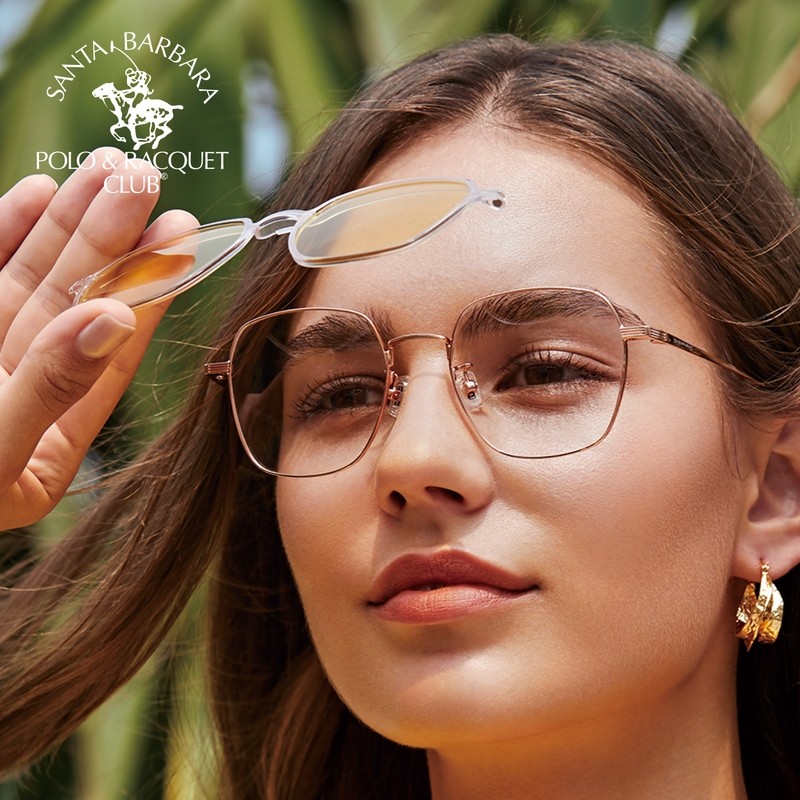 近视大方框磁吸夹片偏光套镜