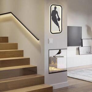 篮球元素壁灯NBA图案灯具全光谱LED护眼护眼光源灯现代简约超薄灯