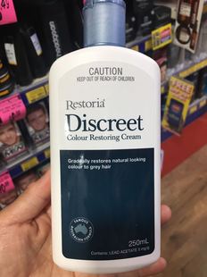 澳洲丽丝雅黑发还原乳RestoriaDiscreet250ml代购 无刺激头皮