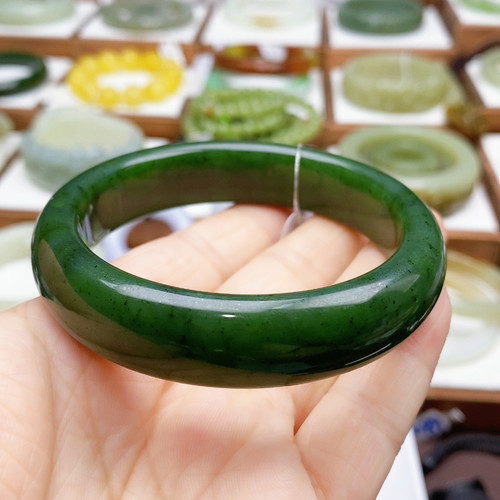 92碧玉俄料菠菜绿59口原架1200大漏