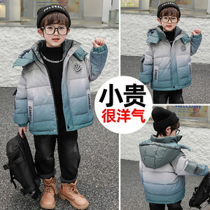 男童加厚羽绒服冬装儿童宝宝中短款小男孩冬季外套2023新款潮洋气