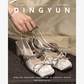后空单鞋 羊皮版 水钻粗跟法式 半拖鞋 春 dingyun丁允巨好看包头凉鞋