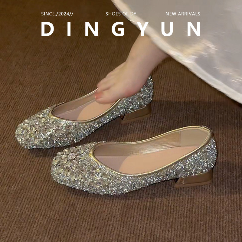 法式婚鞋一脚蹬日常通勤可穿单鞋