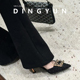 羊皮版 婚鞋 dingyun丁允细跟高跟鞋 女高级感通勤优雅气质伴娘鞋
