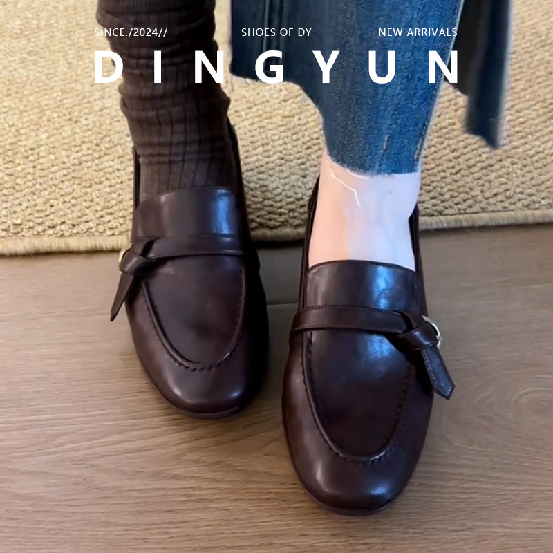 小皮鞋通勤英伦风乐福鞋法式气质