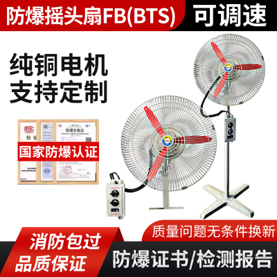 FB-BTS防爆摇头风扇380VFB-500壁挂式600落地式750牛角扇220v风机