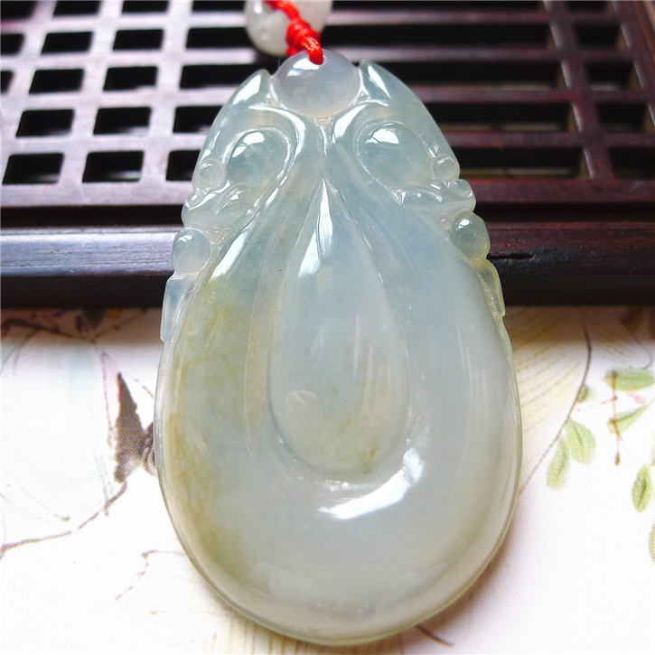 正品天然翡翠A货老坑种翡翠 路路通吊坠 配鉴定证书