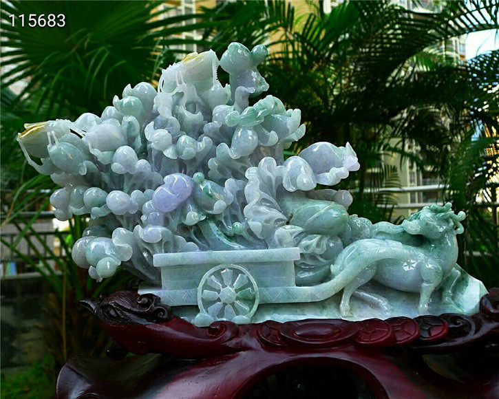 老坑种招财白菜配鉴定证书翡翠