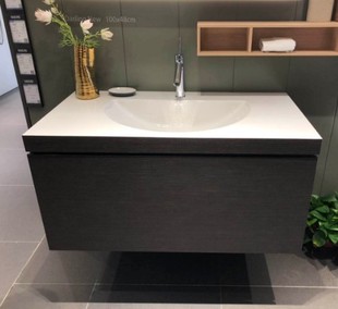 德国Duravit杜拉维特L-Cube 挂壁式台盆柜LC6901 整体柜1米长