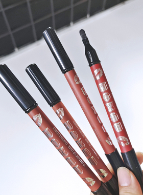 清~现货秒发buxom口红唇膏笔唇线笔正装2.1g豆沙蜜桃肉桂奶茶裸棕