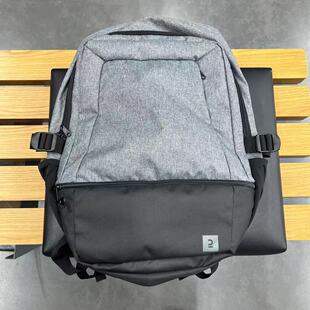 迪卡侬双肩包书包电脑男士大容量比赛训练多功能背包运动33L方形