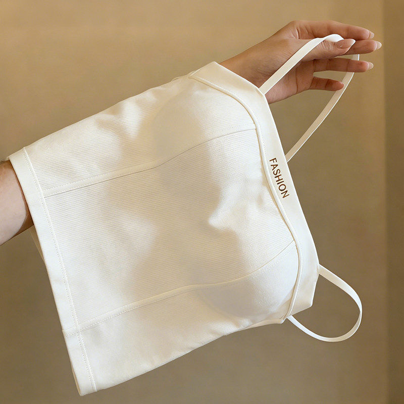 莫代尔美背吊带背心带胸垫内搭外穿一体抹胸显瘦上衣2026新款春季