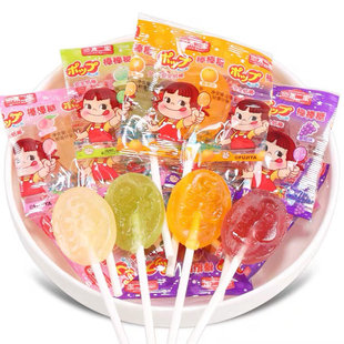 不二家棒棒糖4支装袋装儿童生日伴手糖果网红儿童解馋小零食喜糖