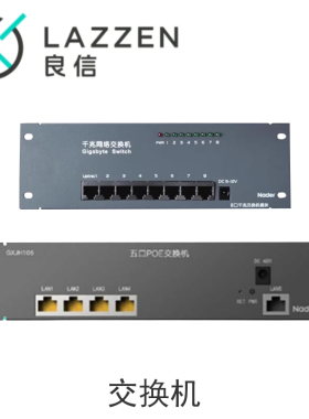 Nader良信智能开关插座千兆POE交换机光纤网络数据接入模块路由器