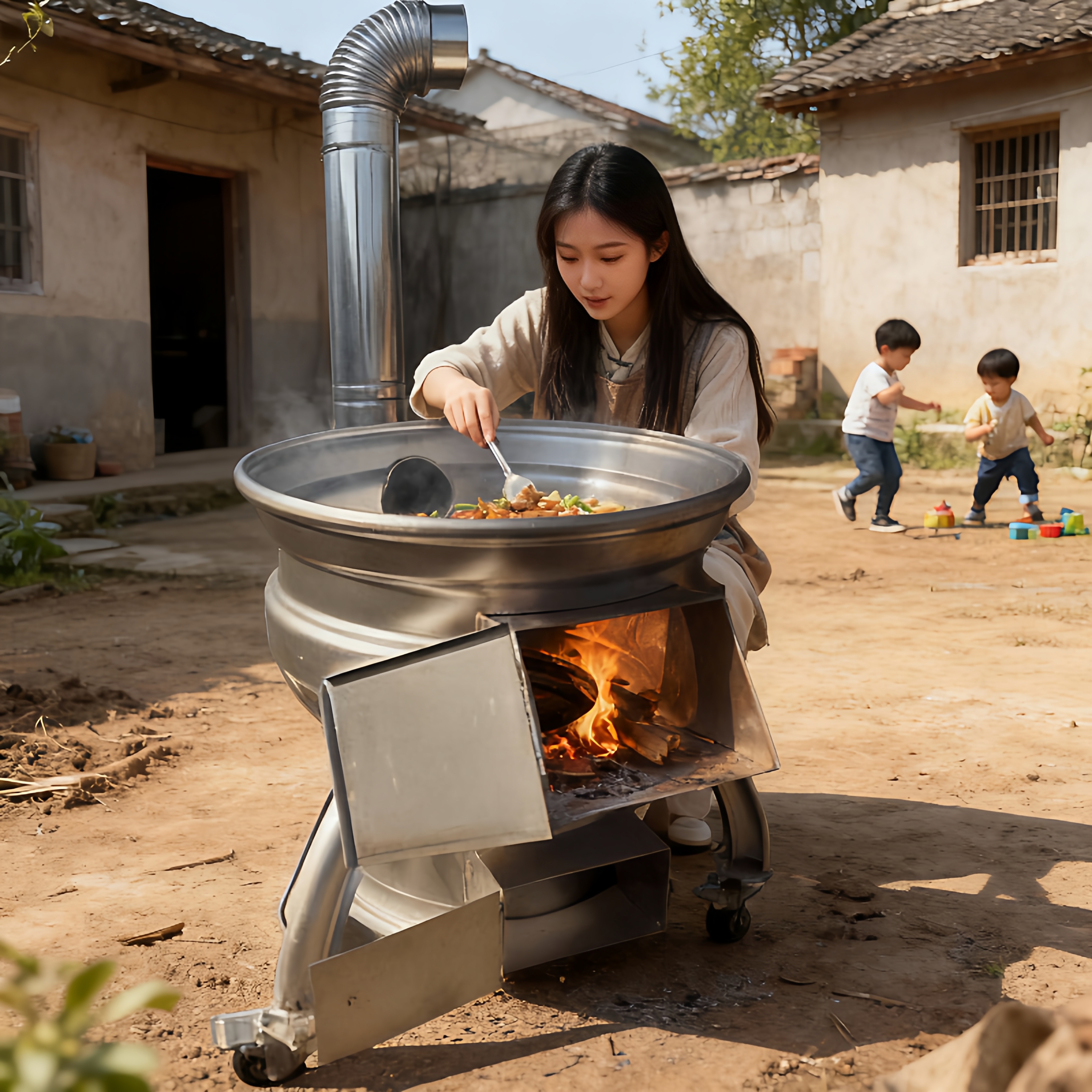 2025新型家用农村室外柴火灶炉子