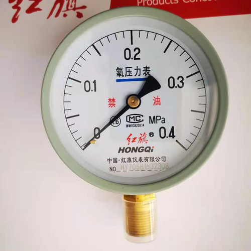 氧气压力表红旗仪表浙江脱脂禁油