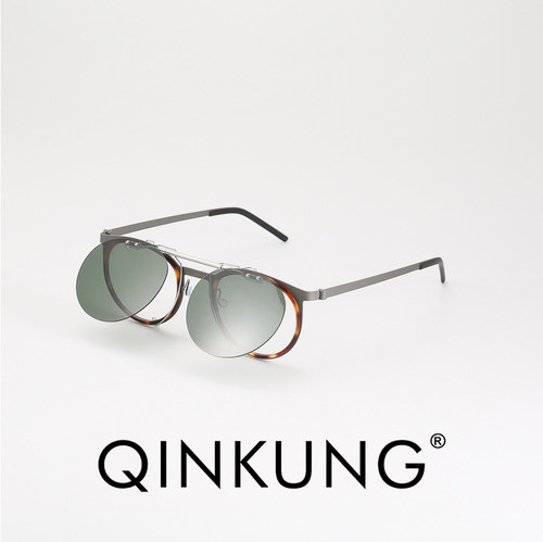 轻功姜文同款可翻盖近视夹片