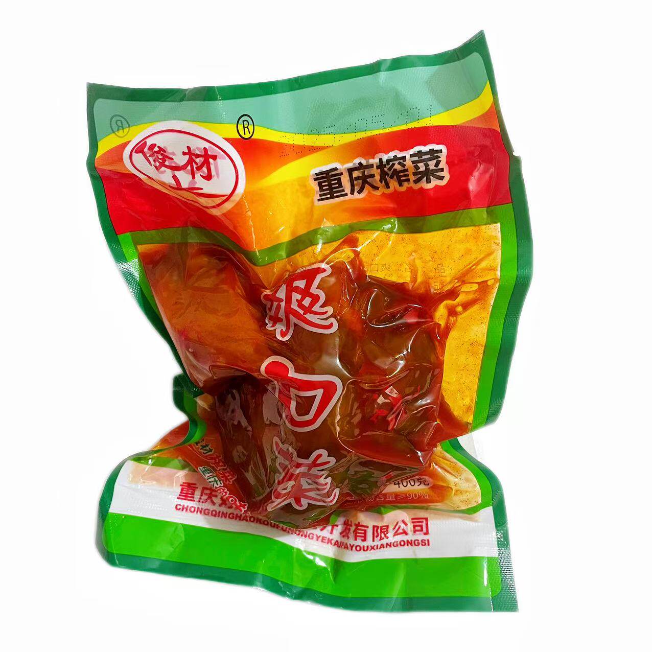 重庆特产俊材榨菜头400克榨菜丝圆形疙瘩泡菜酱腌菜下饭菜