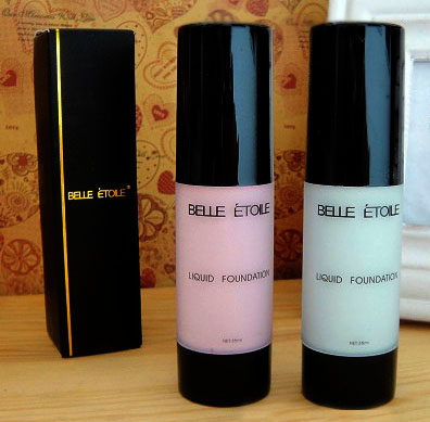 专柜正品BELLE ETOILE星贝儿隔离修颜液粉底液调肤液 紫色绿色