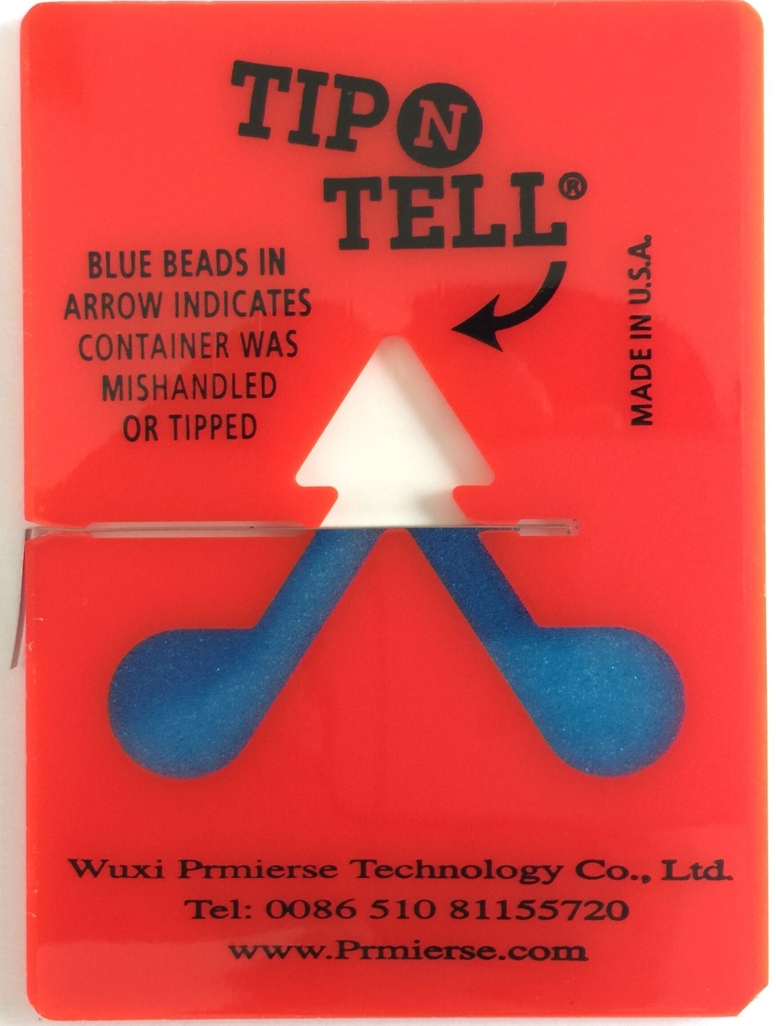 TIP N TELL 防倾斜震动显示贴人字贴 倾斜标签 物流标签进口正品