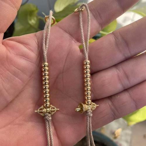 文玩计数器藏银合金铃杵法器 108颗星月金刚菩提装饰挂件侧挂配饰