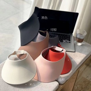 贝壳帽加长加大帽檐魔术贴防晒帽无痕一体式 新款 2025夏季 柚蜜儿