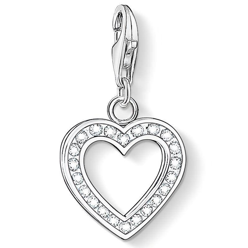 镂空心镶嵌水晶吊坠龙虾扣挂坠时尚银饰配饰情人节礼物小众首饰品,饰品/流行首饰/时尚饰品新,项坠/吊坠,淘宝优惠券,粉丝福利购,淘宝优惠卷