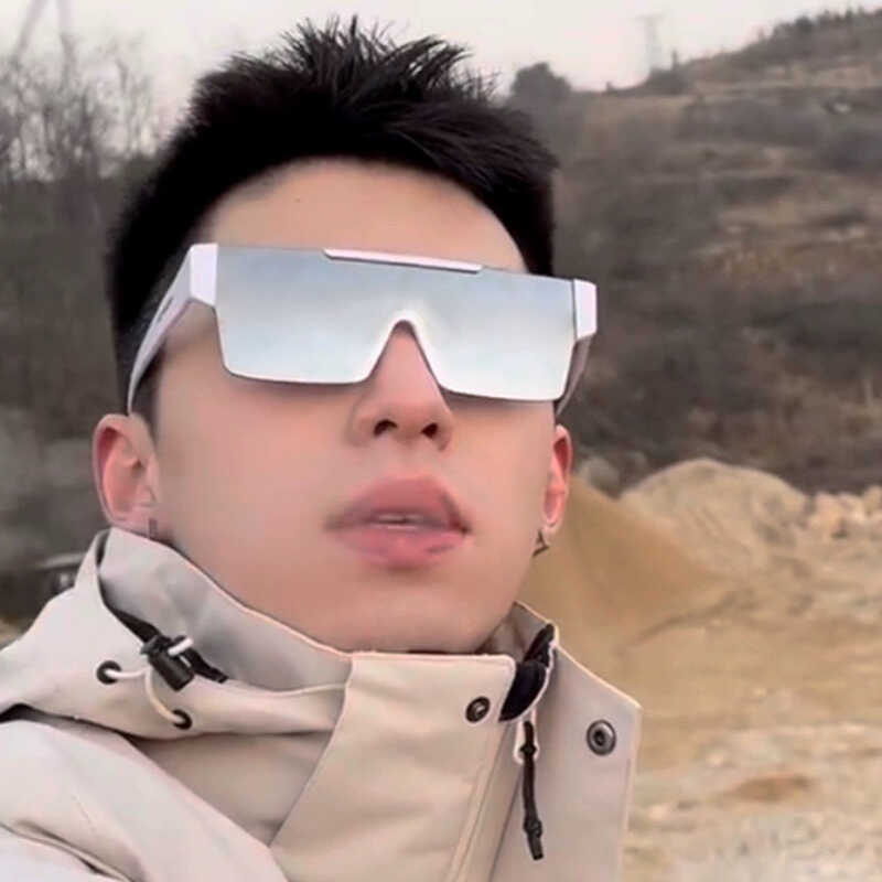 骑行一片式太阳镜防紫外线男女