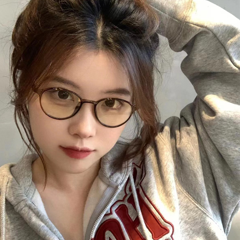 女复古insTR超轻小脸眼镜框