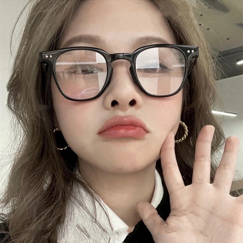 时髦网红韩版黑框学生夏日眼镜