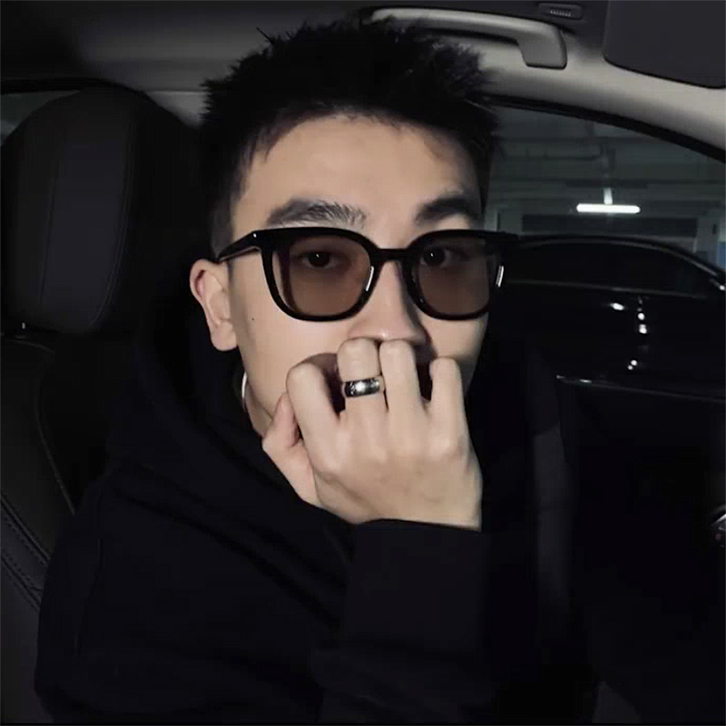 小红书韩版墨镜茶色女黄色小脸