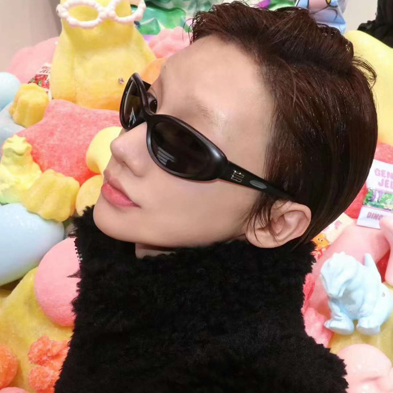 护目镜猫眼复古男女Y2K太阳眼镜