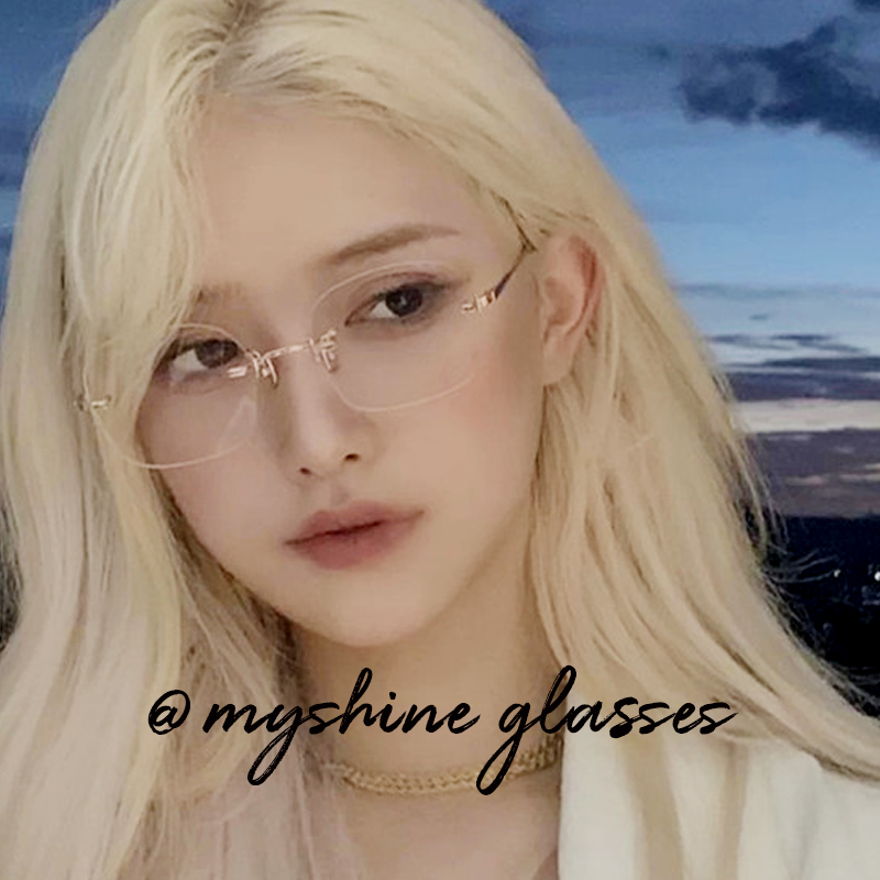 JENNIE无框切边时髦透明平光镜