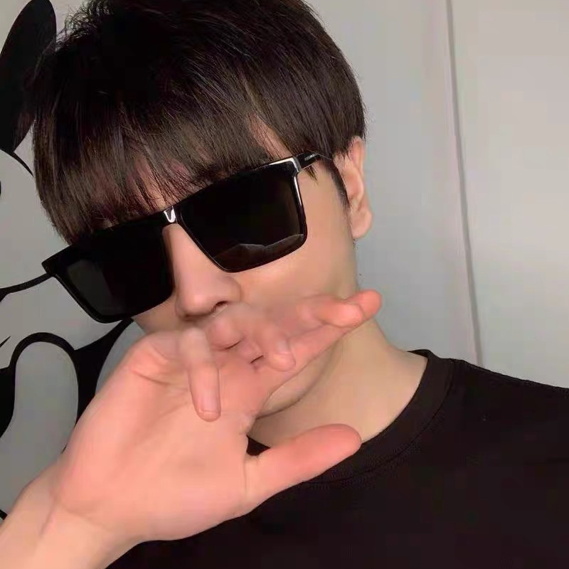 方形墨镜男款高级大脸强光