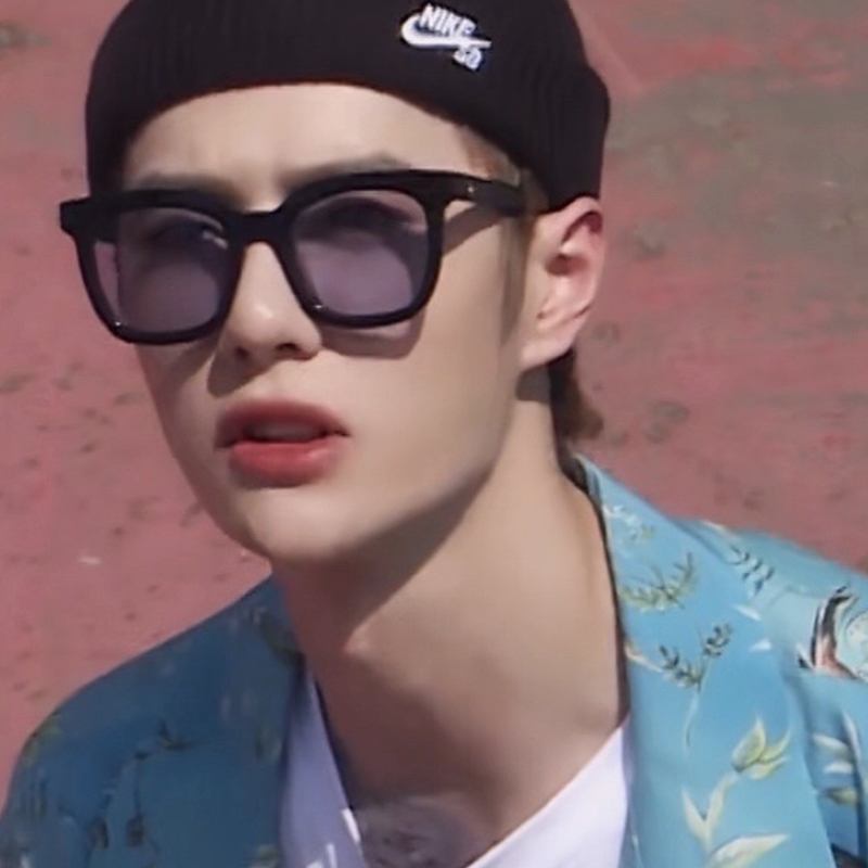 权志龙复古风直播太阳镜gd同款