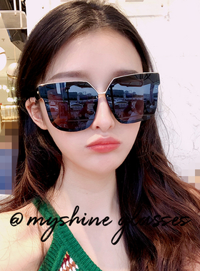 潮明星网红大脸个性原宿风眼镜