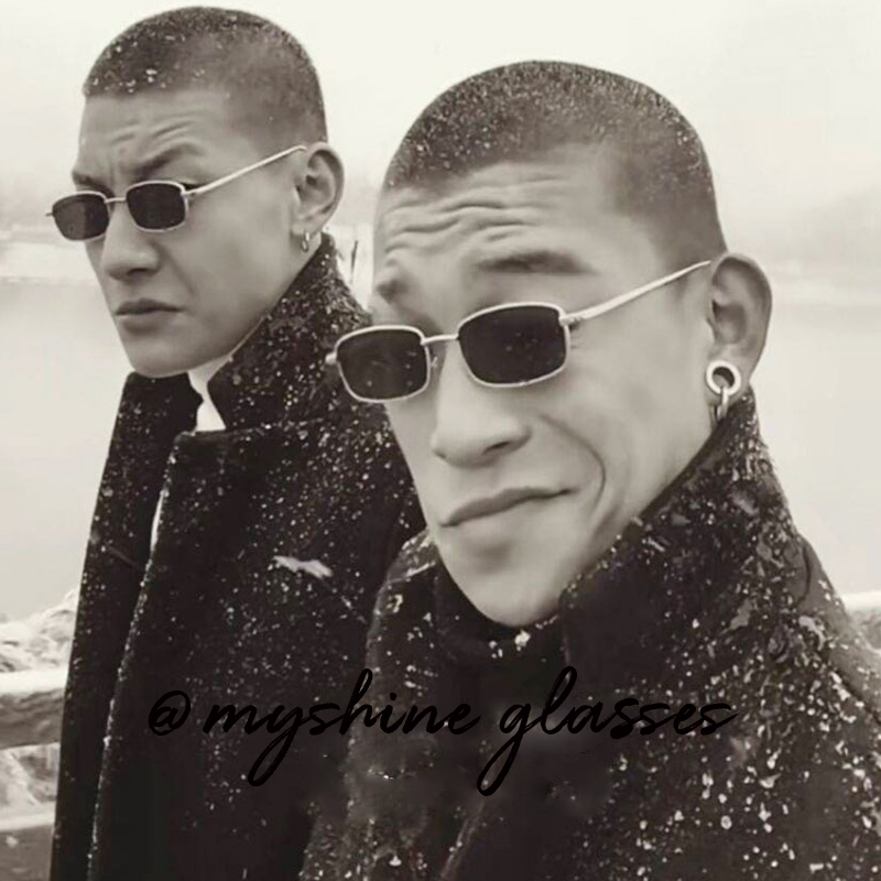 墨镜窄框偏光小方形太阳镜