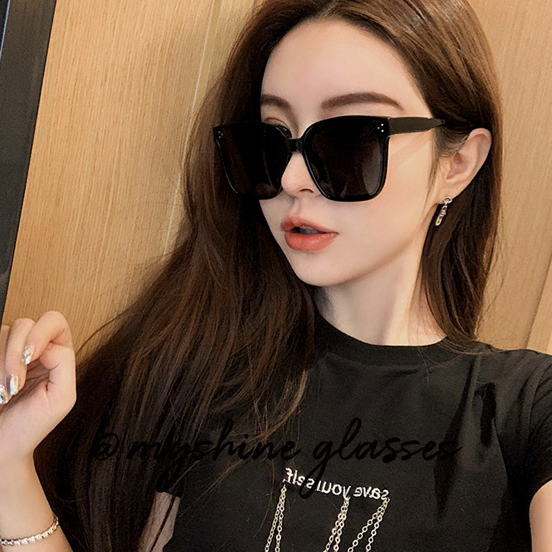 时髦情侣墨镜男女长脸高级感眼镜方形遮阳防紫外线复古偏光太阳镜