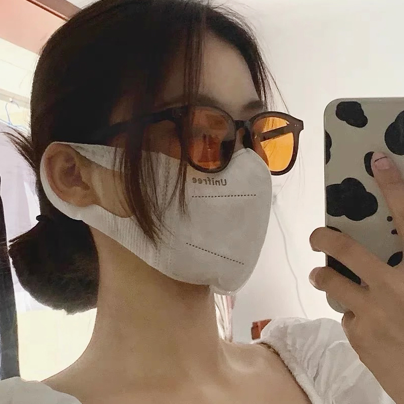 Jennie同款lang橘黄色墨镜偏光女