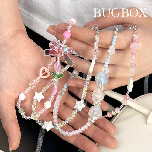 BUGBOX 高级时尚简约可爱个性手机壳挂链手机链条装饰手绳女生ins